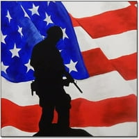 Vojnik zidna umjetnost plakat američke zastave vojni vojni plakat Kućni dekor plakati na platnu tiskanje slika