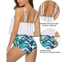 Razbarušeni Bikini pokriva trbuh i pokazuje tanki dvodijelni kupaći kostim za žene