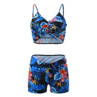 2 / Ženski kupaći kostimi modni casual bikini set retro print kupaći kostimi za djevojčice kupaći kostimi od suncokreta
