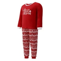 Baozhu crveni božićni božićni odgovarajući obiteljska pidžama svečana praznična tiskana kuća odjeća za spavanje