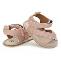 Oucaili novorođena sandala Strappy ravna sandala Magic Crib Cipele Comfort Perst Walkers ljetne cipele plaže stanovi