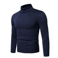 Rasprodaja muških majica dugih rukava lagani osnovni sloj od flisa tople ugodne košulje puloveri s visokim vratom
