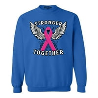 Shop4ver Muški jači zajedno zajedno Svjesnost o raku dojke Posada Twimshirt xxx-velika kraljevska plava
