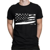 Muške majice sa zastavom Dana neovisnosti, mekana udobna majica s okruglim vratom s kratkim rukavima s printom,