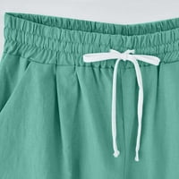 + Ženske plus size Rasprodaje ženske ljetne jednobojne pamučne i lanene hlače Plus size casual hlače
