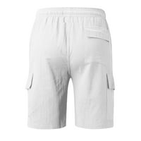 Muške kratke hlače srednje boje u struku s džepovima ljetne kratke hlače Muške kratke hlače Na vezanje jednobojne