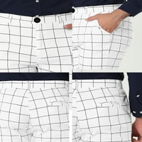 Jedinstveni prijedlozi Muške uklopljene poslovne hlače s džepovima