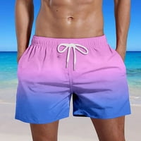 Muške ljetne plivačke tok brze suhe kratke hlače s džepovima plus gradijentne kratke hlače na plaži
