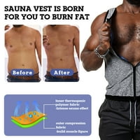 Muška majica bez rukava za saunu, steznik za oblikovanje tijela, prsluk za mršavljenje, majica za trening struka,