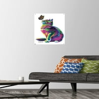 Zidni poster Moreno-mačka i leptir s gumbima, 14.72522.375