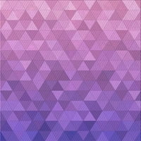 Unutarnji kvadratni tepisi u obliku ljubičaste ljubičaste boje, kvadrat 4 inča