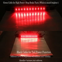 Skup crvene 17 lagane kočnice zaustavite okretanje repnog signala bočnog markera identifikacija LED svjetlost