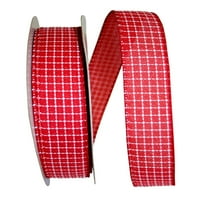 Geometrijski karirani papir sa šavom sedla, Crveni, 1,5 inča 50g, 1 pakiranje
