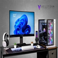Posebno kreiranom gaming stolno računalo Velztorm Lu Lyte, Wi-Fi, USB 3.2, HDMI, Bluetooth, priključak zaslona,