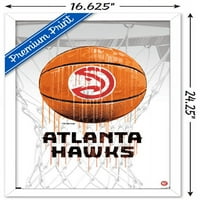 Plakat na zidu Atlanta Hoaks-kapanje košarke, 14.725 22.375