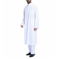 Muška jednobojna Arapska odjeća s dugim rukavima, Muška odjeća s hlačama, muška odjeća, muška odjeća, Muška odjeća,
