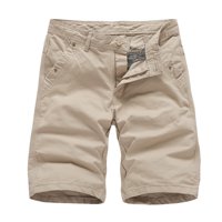 Farfi casual muškarci kratke hlače solidne boje više džepova srednjeg porasta dužine koljena za rad