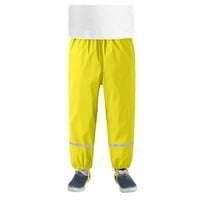 Posteljine hlače za žene plus veličina dječje tanke vodootporne i prozračne vanjske kiše žute ženske hlače plus
