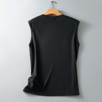 Majice za mršavljenje s naramenicama za žene Trendi Casual majica bez rukava s okruglim vratom s printom puloveri