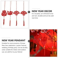 Novogodišnja zabava koja visi ukrasni crveni ukrasi kineski festivalski dekor