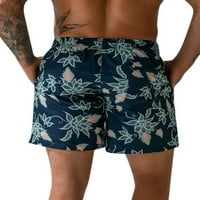 Muške kupaće gaće, kratke hlače za plažu, havajsko odijelo za zabavu sa šarenim cvjetnim uzorkom, elastični pojas