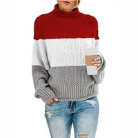 Ženski pulover za žene s ramena, ležerni pleteni preveliki pulover s dugim rukavima, džemper za žene