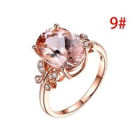 Pribor _ prstenovi od prirodnog kamena i ružičastog zlata ženski dijamantni prstenovi od 18 karata prstenovi od