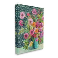 _ Moderni cvjetni buket s uzorkom Galerija botaničkih i cvjetnih slika na omotanom platnu tiskana zidna umjetnost