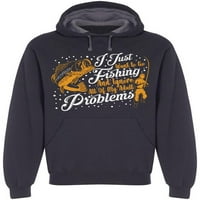 Bas nema problema pri ribolovu hoodie muškaraca -imeon by the Shutterstock, muški x -veliki