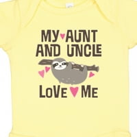 Inktastic Moja tetka i ujak vole me bodysuit za bebe djevojčice