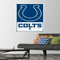 Indianapolis Colts - Poster zida logotipa s pushpins, 22.375 34