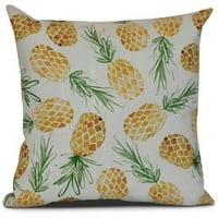 Jednostavna tratinčica, razbacani ananas, jastuk s geometrijskim printom