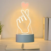 Kreativno LED difuzno noćno svjetlo dječje noćno svjetlo 3. svibnja Stolna svjetiljka s pogonom na stol mijenja
