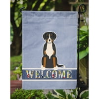 5618 zastava dobrodošlice za velikog švicarskog planinskog psa veličina vrta mala, višebojna