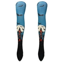 Čarape s printom za Noć vještica, duge cijevi do koljena, modne haljine za zabave
