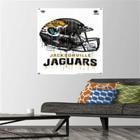 Jacksonville jaguari - zidni poster s kapaljkom s gumbima, 22.375 34