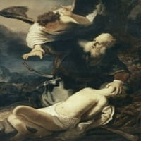Abraham i isaac, Harmensz van Rijn Rembrandt, Ermitaž, Sankt Peterburg, Rusija tiskanje plakata