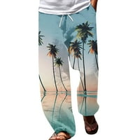 Muške hlače, modne muške hlače, hipi ljetne hlače za plažu, široke boho joga hlače, havajske Ležerne hlače niskog