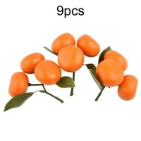 Umjetni narančasti plodovi Plastični lažni prehrambeni proizvodi, realistični za ukrašavanje kuhinjskih vitrina