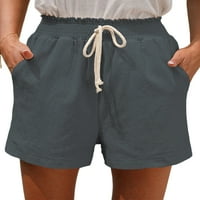 Ženske kratke pripijene hlače u boji, jednobojne Mini hlače visokog struka, ljetne kratke hlače za plažu, ženske