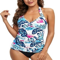 Ženski bikini set s cvjetnim uzorkom na vratu ljetni kupaći kostimi Odjeća Za plažu Kupaći Kostimi Za plažu kupaći
