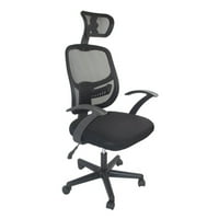 Alcm139hbl ergonomska uredska stolica, stolica s visokim mrežama s podesivim naslonom za glavu