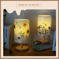 Svjetiljke za blagovanje Stolna svjetiljka s platnenim sjenilom lagana ugodna topla dekoracija kućnog stola s