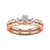 Diamond Ct Tw Bridalni prsten u 10k bijelom zlatu