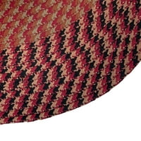 Najbolji trendovi alpski polipropilenski pleteni tepih u bordo prugama, 88 112 za sve uzraste