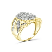 Jewelersclub 14K Zlato srebro 1. Karat bijeli dijamantni prsten za žene