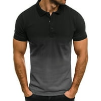 Muške casual sportske majice, Muška majica kratkih rukava s 3-inčnim gradijentnim printom na reveru, od-5-inčne