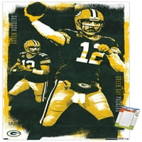 Zeleni zaljev Packers-Zidni plakat Aarona Rodgersa, 22.375 34