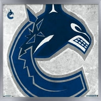 Vancouver Canucks - plakat s logotipom na zidu, 14.725 22.375