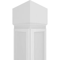 Stolarija od 12 9 ' 9 ' klasičnog četvrtastog, ne sužavajućeg rezbarenog stupa na seoskoj kući u obliku slova